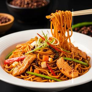 Schezwan chicken Noodels 