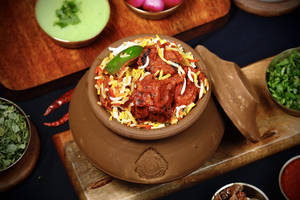 Matki Chaap Tikka Biryani With Gravy Or Raita (serves 1-2)
