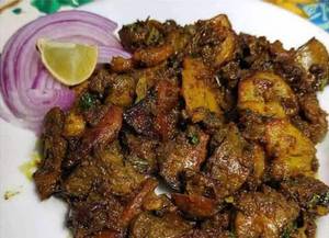 Chicken Liver And Gizzard Tawa Fry