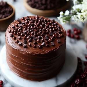 Chocolate Mini Birthday Cake (Bento Cake)