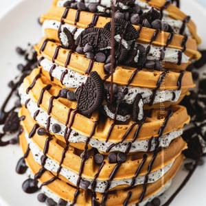 Creamy Oreo Waffles
