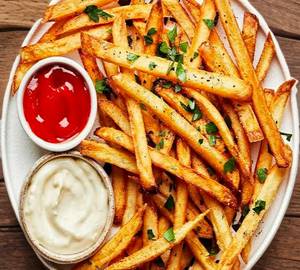French fries salted