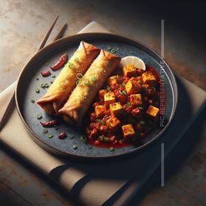 1 Double Egg Roll + 1 Paneer Chilli                                                                                                     