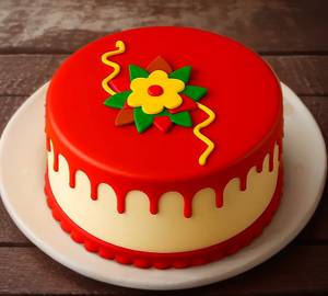 Bandhan cake( strawbery cake)( 350 gm)
