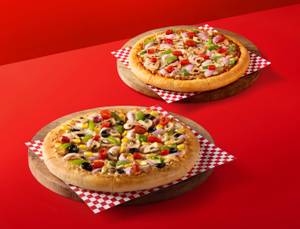 1 Bold BBQ Veggies(Medium) +1 Veggie Supreme (Medium)