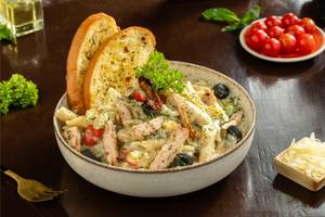 Grilled Chicken White Sauce Pasta
