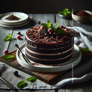 Black Forest Cake 1/2 Kg