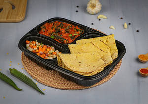 Bhindi Masala With 3 Multigrain Wheat Phulka