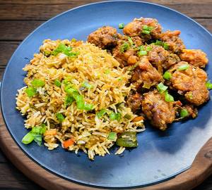 Fried Rice Gobi Manjuriyan Combo