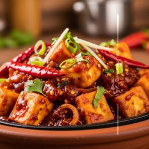 Chilli paneer                                                    