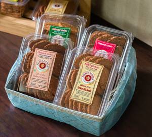 Healthy Oatmeal Cookies Combo Diwali Net Basket - 4 Boxes of Assorted Oats Cookies