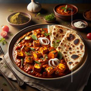 1 Paneer Tikka Masala + 1 Roti