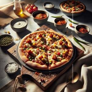 12" Large Chilli Paneer Pizza