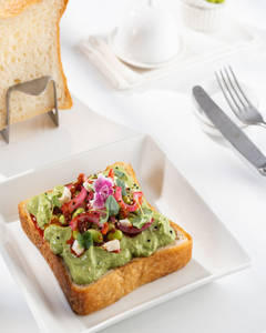 Lime Chili Edamame On TOAST