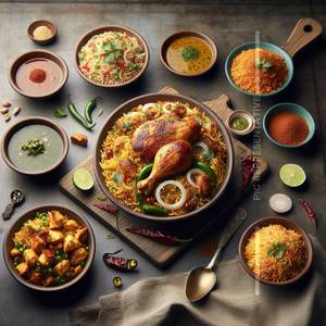 1 kg chicken 65 Briyani