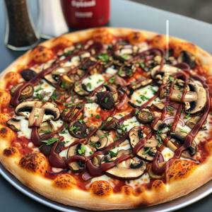 Bbq Mushroom Pizza