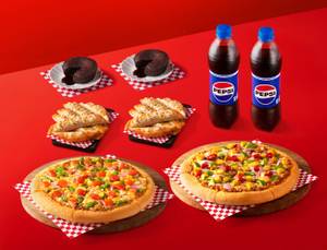 Pizza Party Pack for 4 (Veg)