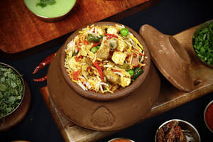 Matki Veg Biryani  With Gravy Or Raita (serves 1-2)