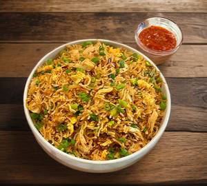 Burnt Garlic Egg Fried Rice