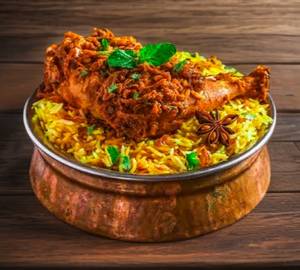 Leg piece biryani