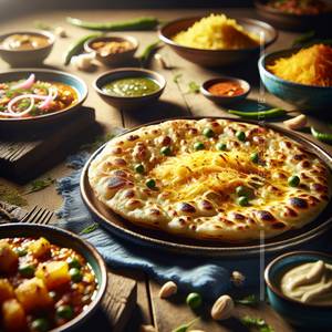 Aloo Cheese Paratha 