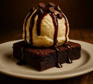 Brownie with Ice cream