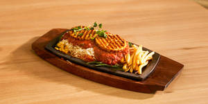 Harissa Cottage Cheese Steak Sizzler