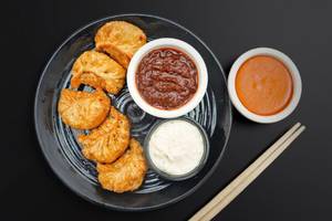 Veg Cheese Fried Momo