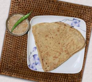 2 sada paratha with sabji