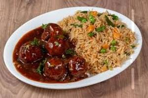 Fried Rice + Manchurian
