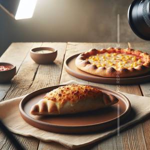 Stuffed Garlic Bread With Cheese Calzone & Sweet Corn Pizza [7 Inches]