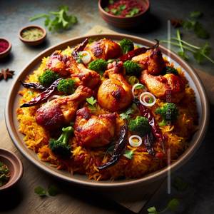 Chicken 65 Biriyani Mugal