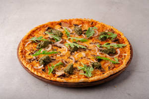 Mushroom Arugula Pizza