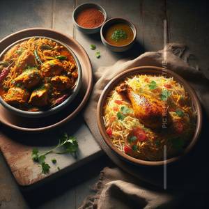 Chicken Masalaa+Chicken Biryani combo