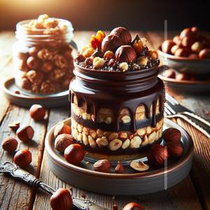 Hazelnut & Choco Truffle Jar Cake