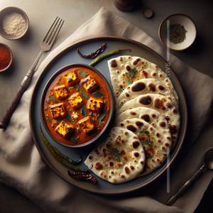 Paneer Tikka Butter Masala & Naan Combo 