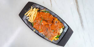 Herb Oil Grilled Cottage Cheese Shashlik Sizzler