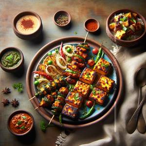 Achaari paneer tikka