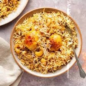 Egg biryani Half