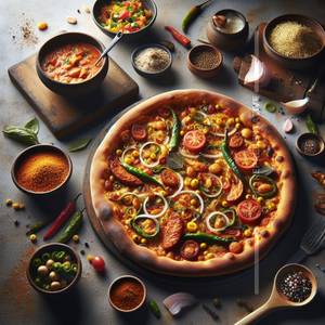 8" Novelty Special Pizza (with special chutney)