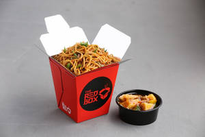 Veg Nanking Noodles With Hot Garlic Potato Gravy