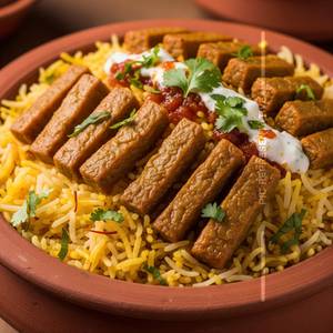 Soya Chaap Biryani