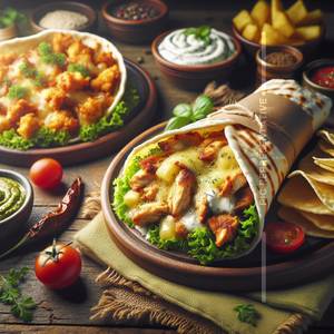 Chicken Cheese Shawarma