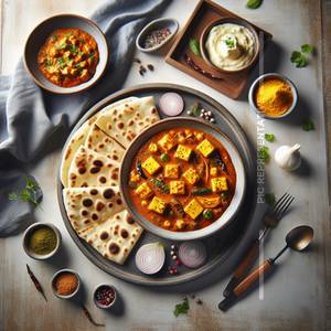 Paneer butter masala+butter naan