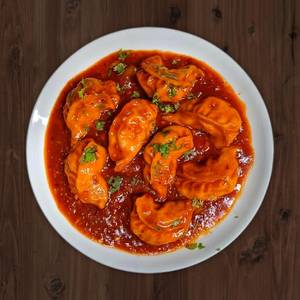 Paneer Schezwan Fried Momos [6 Pieces]