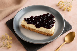 Blue Berry Cheesecake Slice.