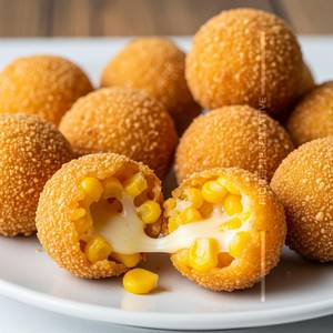 Cheese corn balls - (4 pieces)