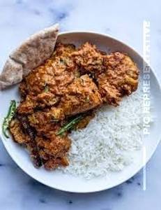 Chicken Curry 2 Pcs + Plain Rice