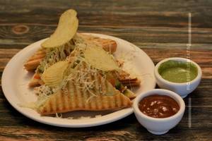 Veg Cheese Grilled Sandwich With Coke [250Ml]