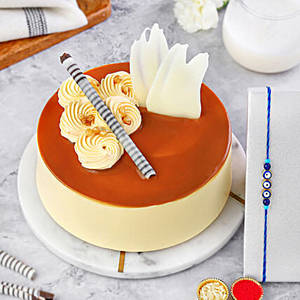 Butterscotch Rakhi Cake